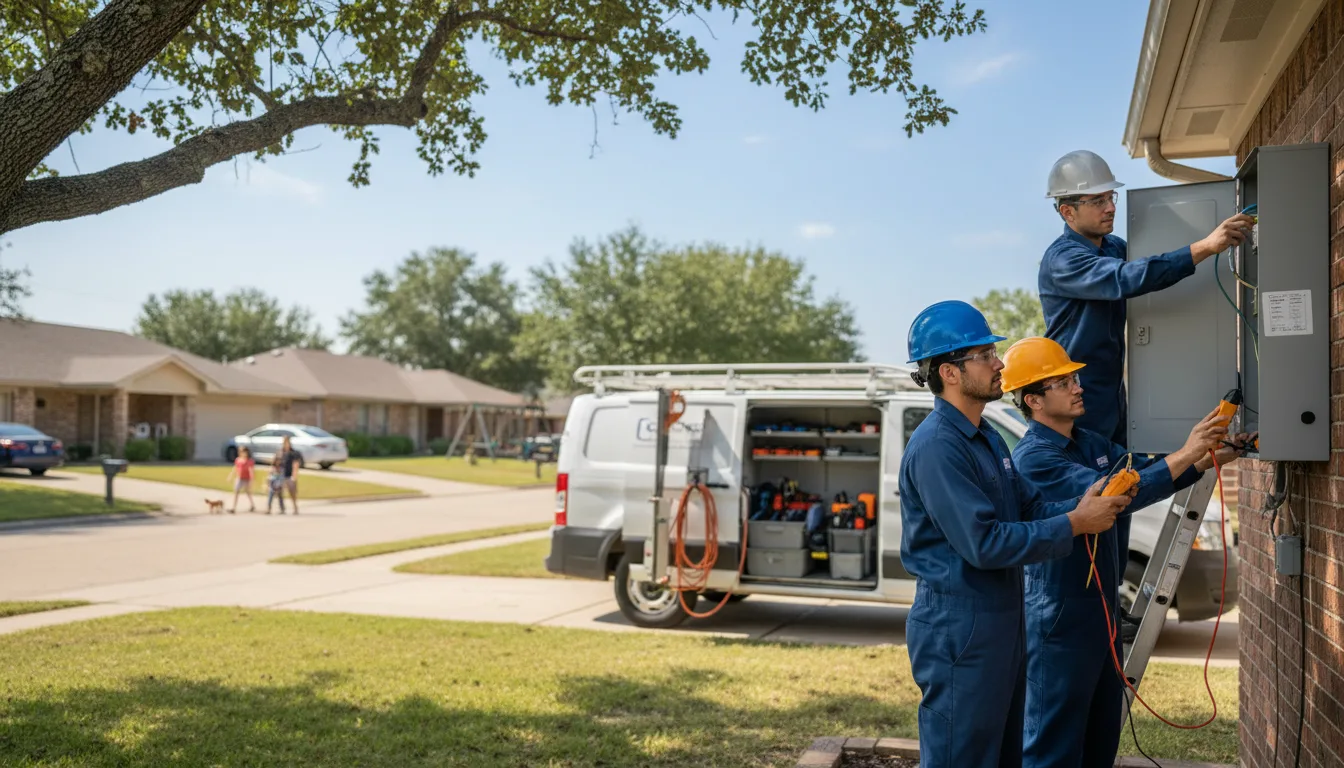 Certified electrician providing emergency electrical services in Rhodes, MI